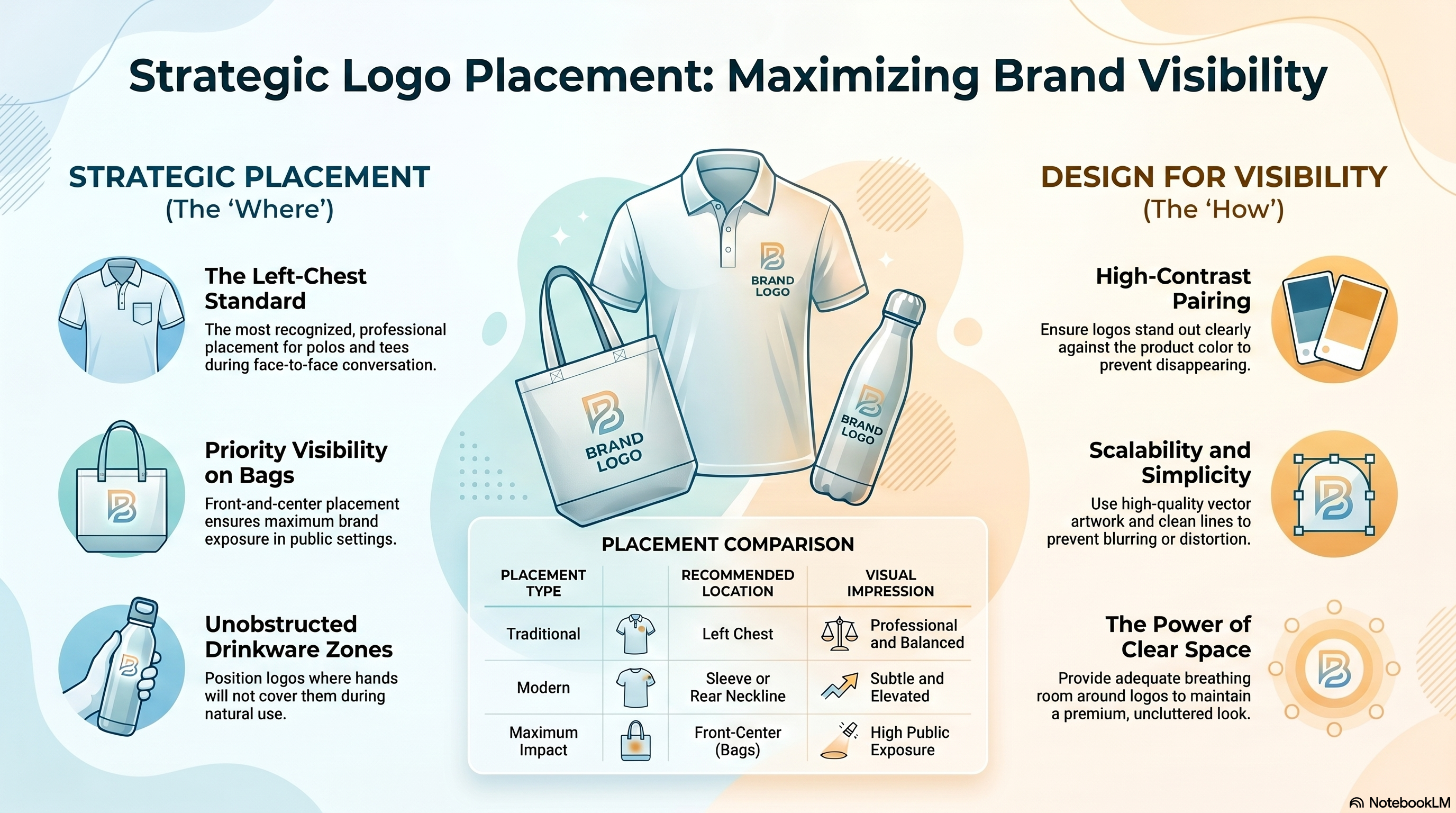 Strategic Logo Placement Guide Infographic